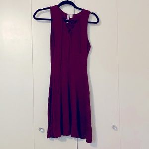 Burgundy skater dress